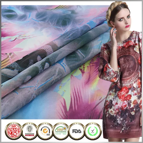 Hot Selling SGS Certified 100D Chiffon digital fabric printing on fabric