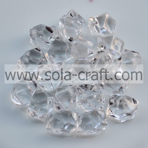 Colorful Clear Acrylic Small Stone Beads For Decoration