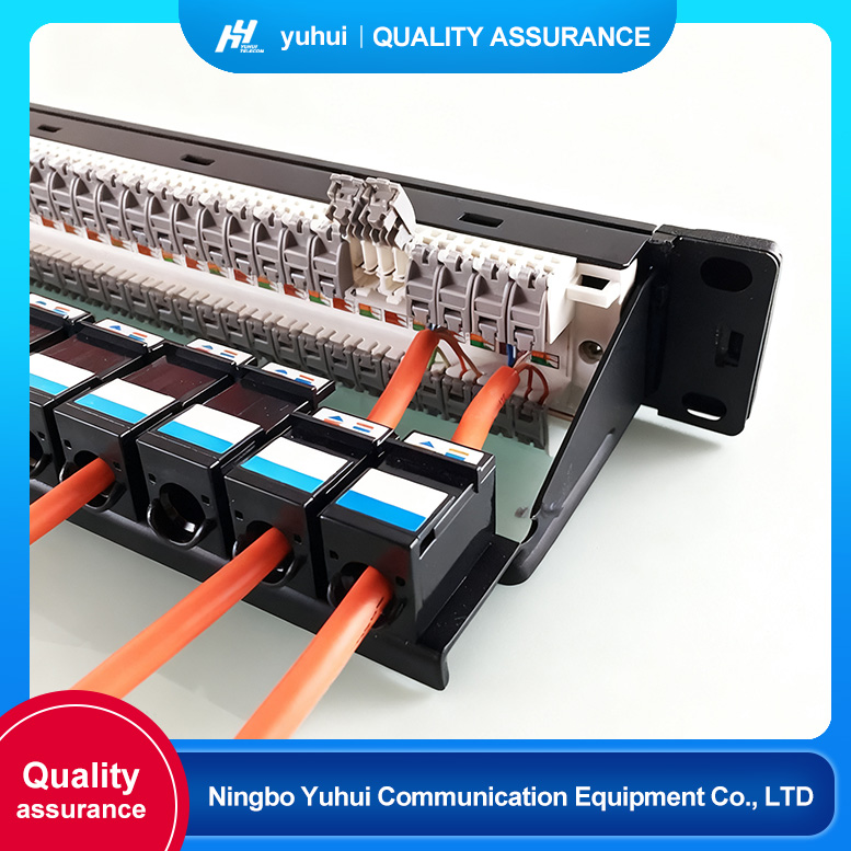 Placa terminal UTP CAT5 de 24 puertos sin herramientas