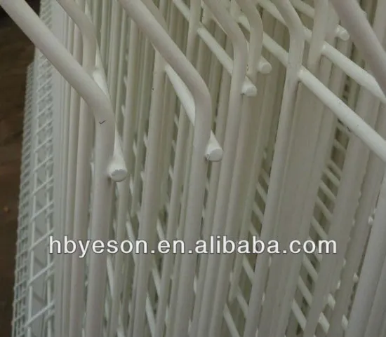 white pvc coated welded wire mesh fence