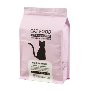 reusable Flat Bottom Zipper pet food Bag