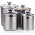 Cuisine en acier inoxydable Canister Tea Coffee Cardons