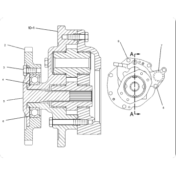 910F Wheel Loader 1-Section Oil Gear Pump 8E-9970 / 8E9970