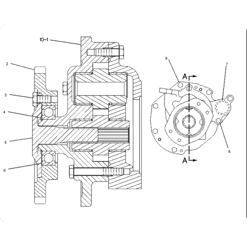 910F Wheel Loader 1-Section Oil Gear Pump 8E-9970 / 8E9970
