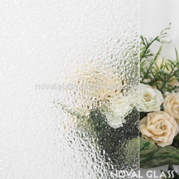 high quality clear patterned glass from China with CE & ISO certificate