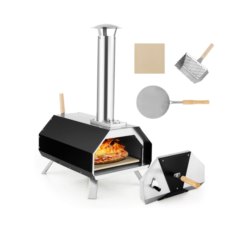 Wood Pellet Outdoor Charcoal Pizza Oven