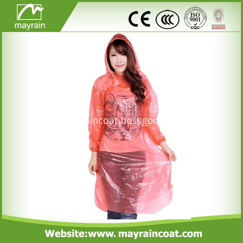 Pink PE Raincoat Rainwear