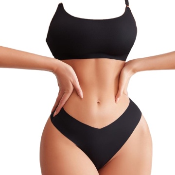 Women's Sexy Push-Up Bra and Thong Set with Pull-On Closure