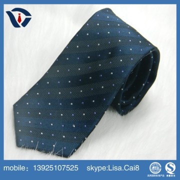 Blue striped polyester necktie ,men's ties