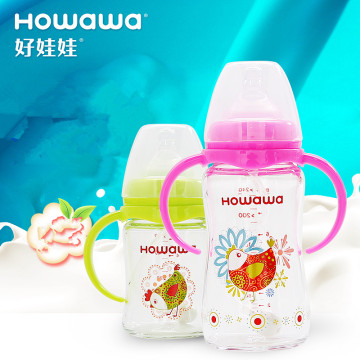 10oz Botol Kaca Makanan Bayi Dengan Handle