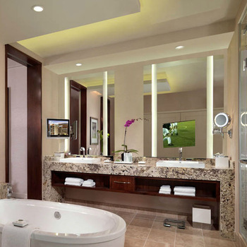 Good Price For Hotel LCD Waterproof mirror tv