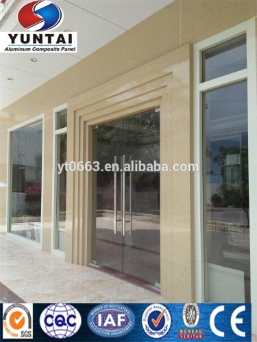 Low price stone decoration Aluminum composite Panel door frame cover