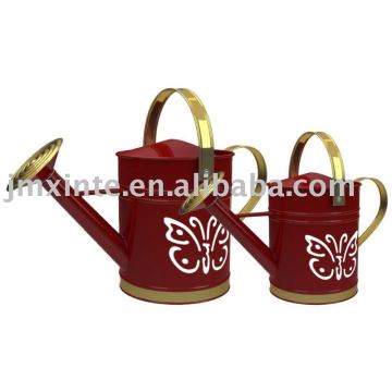 painted galvanized watering can