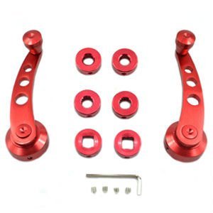 Racing Car Aluminum red Window Crank Handle