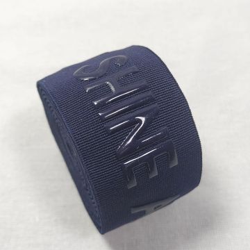 Custom Anti-Slip Nylon Belt Ribbon with Logo and Silicone Print
