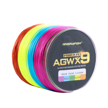 Angryffish X9 Strong 15LB-100LB 500M Sea Fishing PE Pletające się linia wielofilna