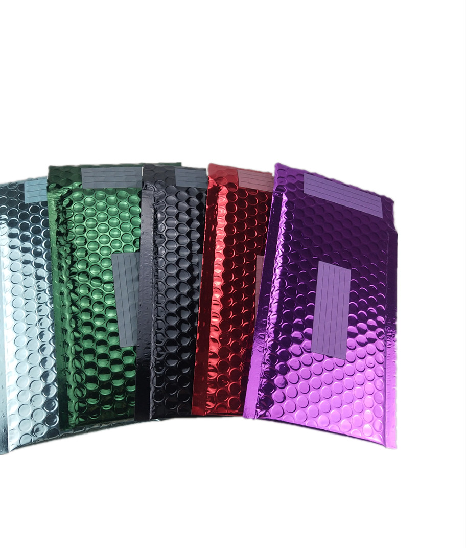 Light Multi Colors Metallic Bubble Mailers