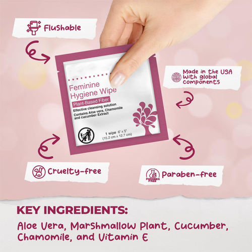 Khăn lau ướt vệ sinh thân mật dành cho phụ nữ một mảnh tùy chỉnh