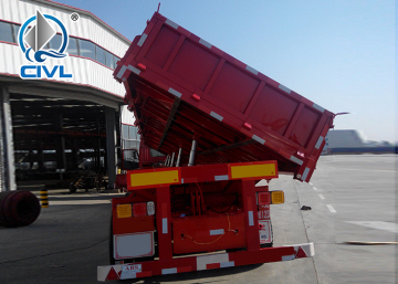 Treler Lori Sampah Sampingan 3 Gandar 40 Ton