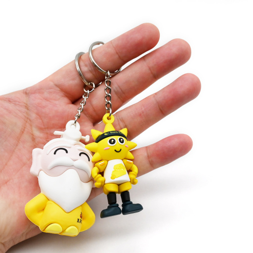 Soft Pvc Cartoon Keychains for Backpack Pendant
