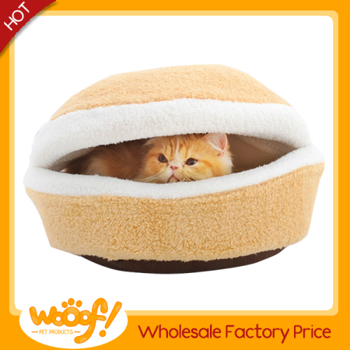 Hot selling pet dog products high quality burger bun pet cat bed