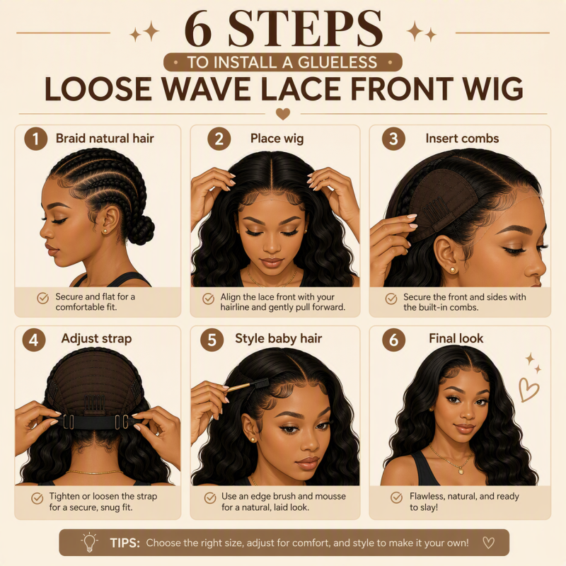 Loose Wave Lace Front Wig Human Hair