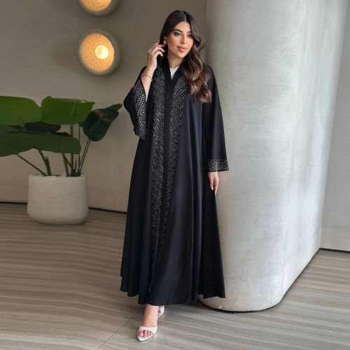 Sleeve Flare Kimono Abaya Cardigan