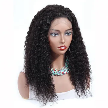 Wholesale 13X4 Swiss Lace Front Wig Raw Virgin Cuticle Aligned Kinky Curly Lace Front Human Hair Wig Can Be Customized In Stock