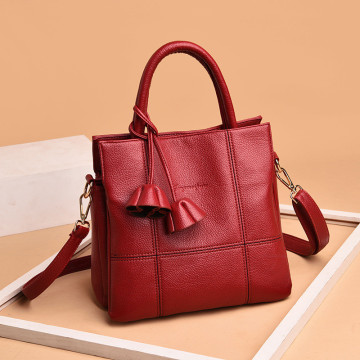 Business soft leather lady tote hand bags