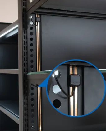 DC 12/24V LED Shelf Lighting Socket with Magnet Installation Track System