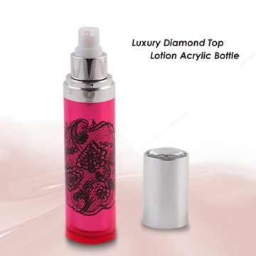 Butelek krem 15ml 30ml 50ml Cylinder srebrny w kształcie diamentu