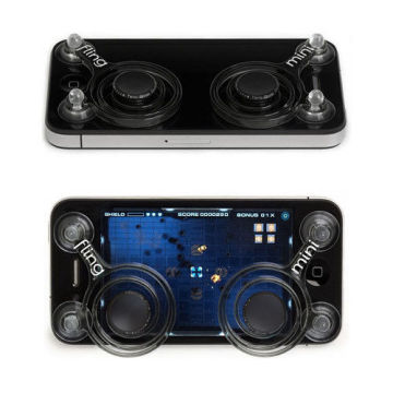 Removable Grey Mini Fling Joystick Phone Pc Game Controller For Apple Iphone