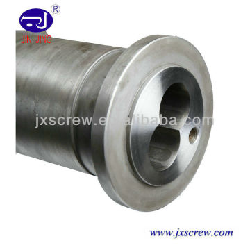 Bimetallic PC profile production twin conical screw barrel