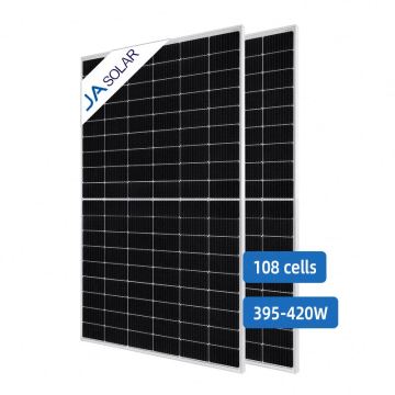 JA Solar Roof Shingle Solar Panels - Overlapping 395W to 420W, White OEM Box Glass
