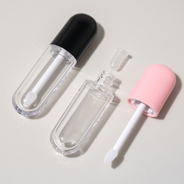 Custom Logo 4ml Clear Lip Gloss Tubes with Wands