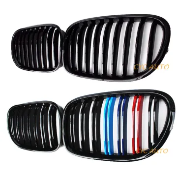 Wholesale Gloss Black Kidney Front Grille M-COLOR Double Slat for BMW 7 Series F01 2008-2014