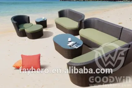 GW2001SET FPopular rattan outdoor furniture sofa furniture royal garden outdoor furniture