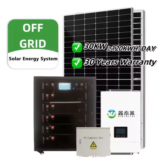 30kW Off-Grid Solar System: 600W Solar Panels and Battery Kit