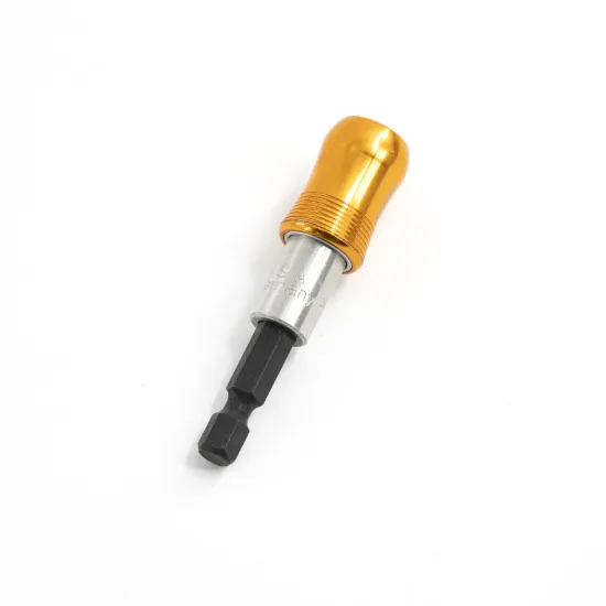 Quick Release Magnetic Drill Bit Holder with Black Hex Shank