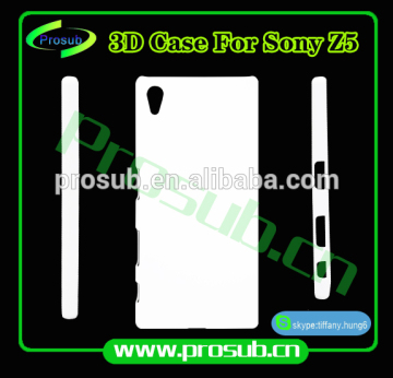 3d sublimation diy blank cell phone case cover skin for SFP- SONY Z5