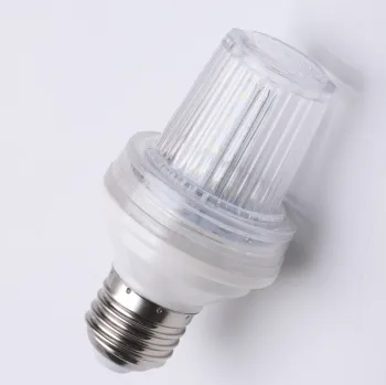 Ad White Party Garden Lighting - 220V/1W E14/E27 LED Strobe Flashing Bulb