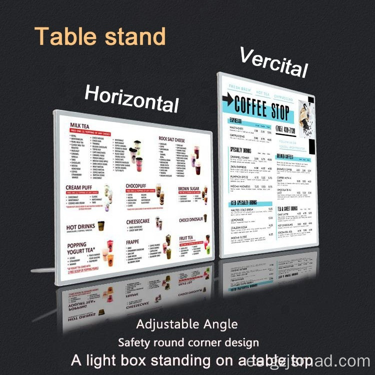 Poster de películas Material de vidrio templado Mantelar Caja de luz