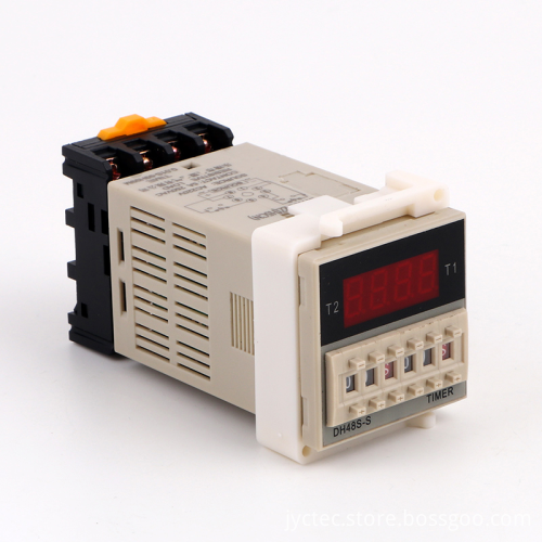 DH48S-S YH48S-S Factory Price Clamshell Cycle Digital Display Time Relay 380V/220V Delay Delivery Base