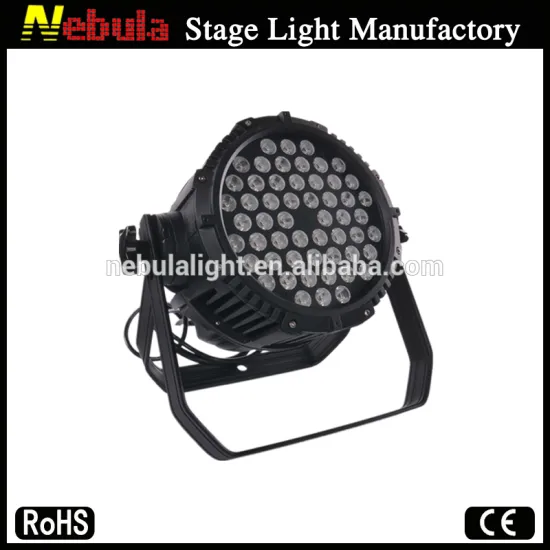 54pcs 3w par56 led pool stage light/ RGBW indoor led par can light
