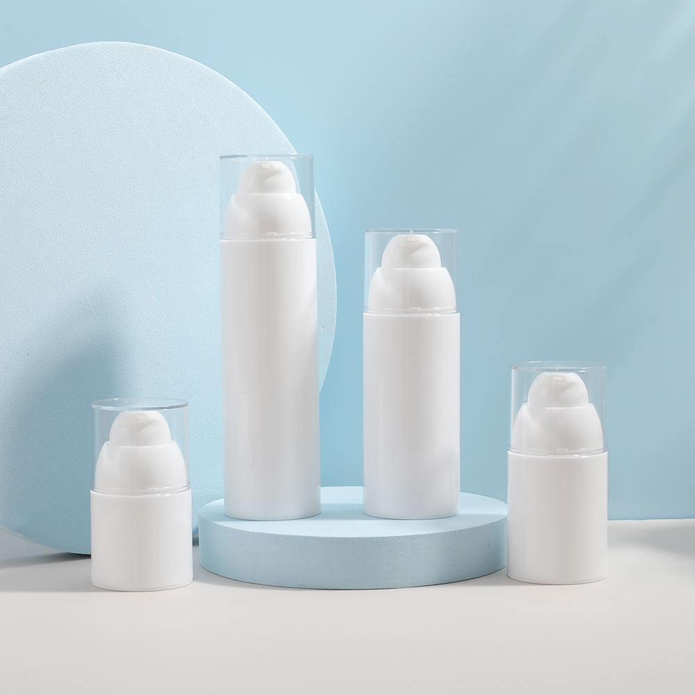 Hot Sales White Plastic Vacuum Lotion Pump Bottle