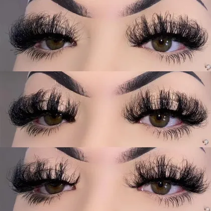 Wholesale D Curl Deep Curl Volume Faux Mink Strip False Lashes with Custom Logo