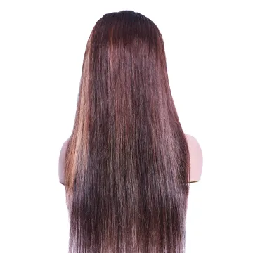 Indian Virgin Human Hair Wigs,Brazilian Peruvian 4X4 13x4 Cuticle Aligned Lace Front Closure Wig for Black Women