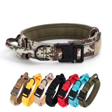 OEM Camouflage Army Green Nylon Dog Training Tactical Collar - Medium & Large
