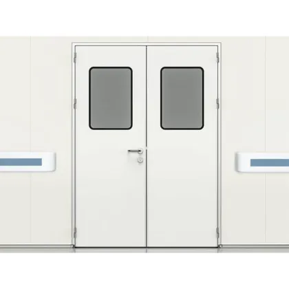 High Grade Fire Resistant Steel Fire Door with Glass Window