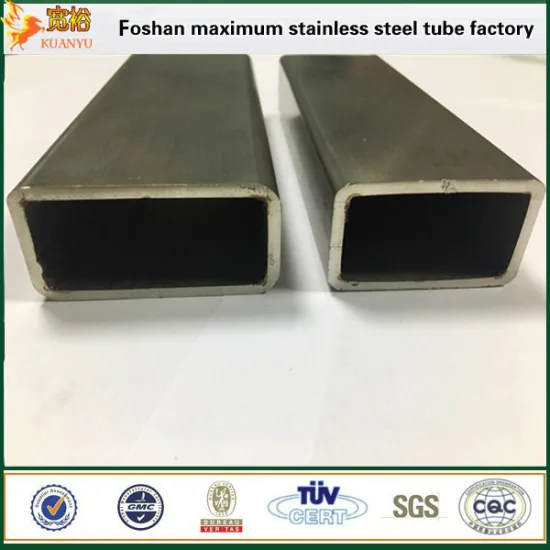 rectangle welded tubes stainless steel 304 pipe